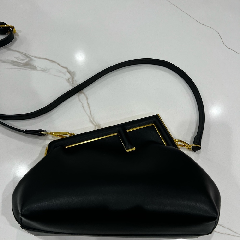 Black shoulder bag